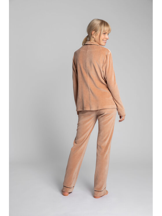 LaLupa LaLupa Bluzka LA007 Beżowy Comfortable Fit
