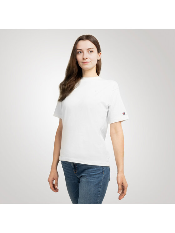Champion Champion T-Shirt 116692-WW033-BDB_M Biały Oversize