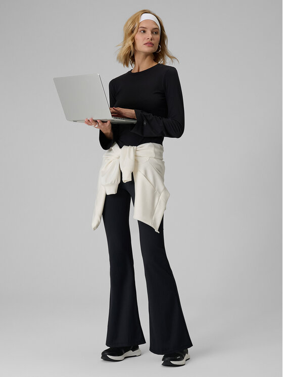 4F 4F Bluzka SPORT OFFICE Czarny Slim Fit