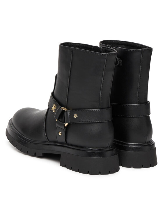 Tommy Hilfiger Tommy Hilfiger Ботильйони T3A5-34021-1355999 Чорний