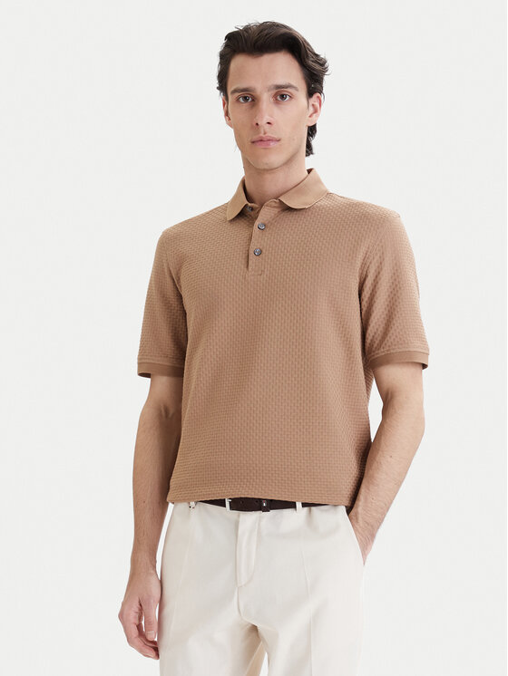 Bugatti Bugatti Tricou polo 8150-75104C Bej Regular Fit