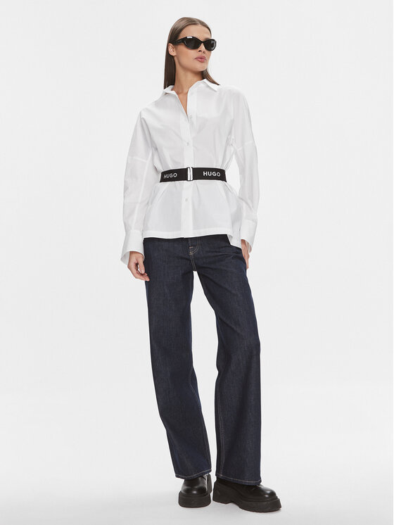 HUGO Hugo Srajca Etena 50506904 Bela Regular Fit