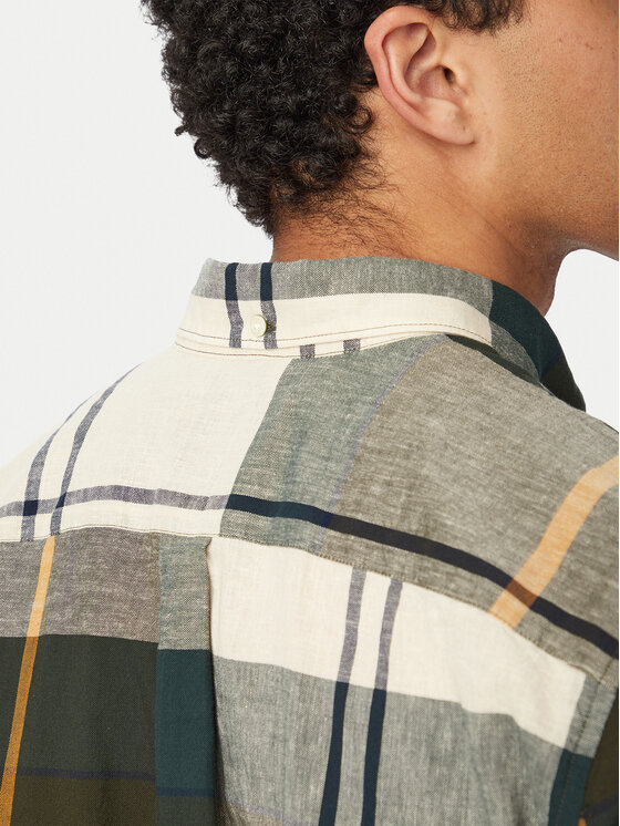 Barbour Barbour Košeľa Douglas MSH5077TN51 Zelená Regular Fit