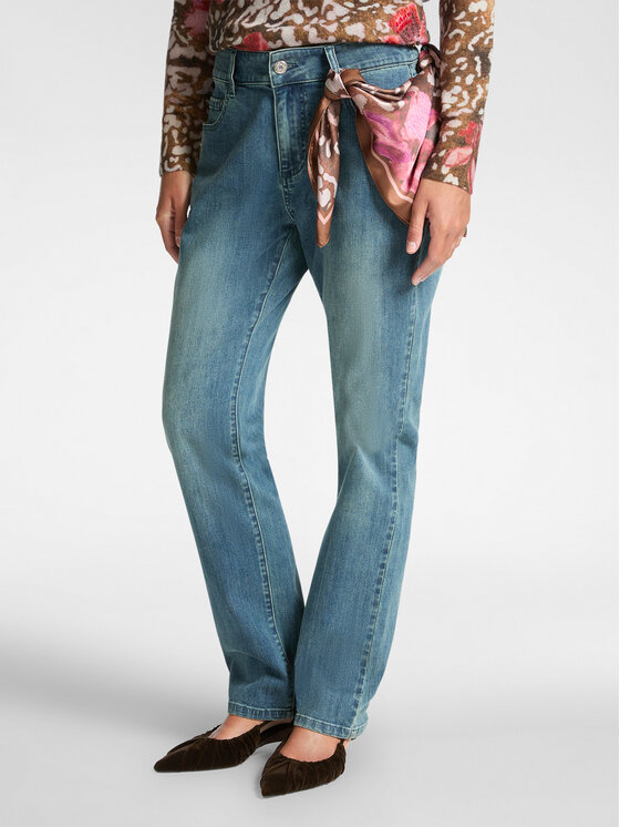 Elena Mirò Elena Mirò Jeans P479P000291N0H4 Turchese Regular Fit