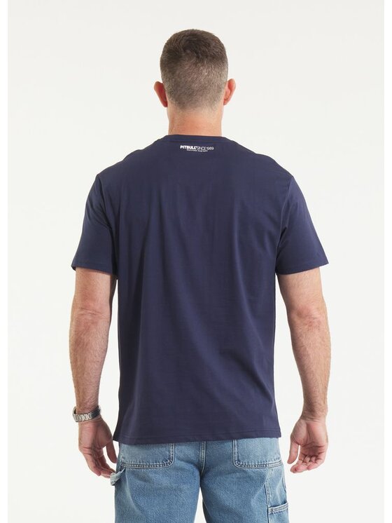 PITBULL PITBULL T-Shirt AUTOMATIC Granatowy Regular Fit