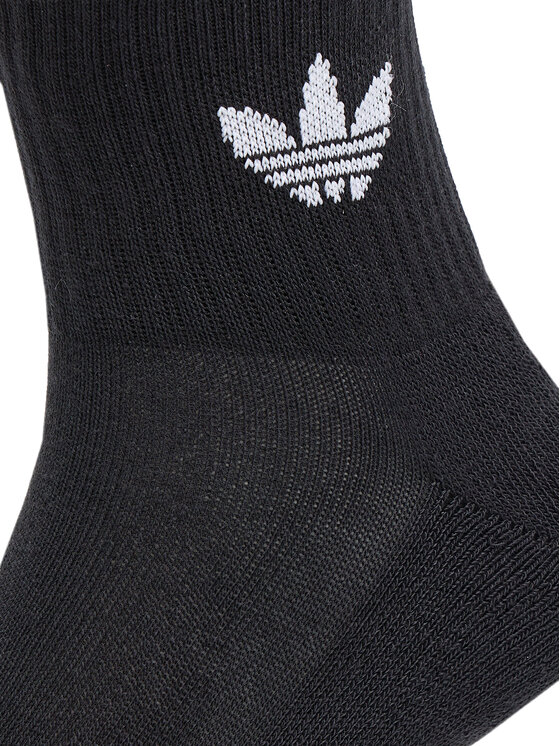 adidas adidas Σετ 3 ζευγάρια ψηλές κάλτσες unisex IJ5626 Μαύρο