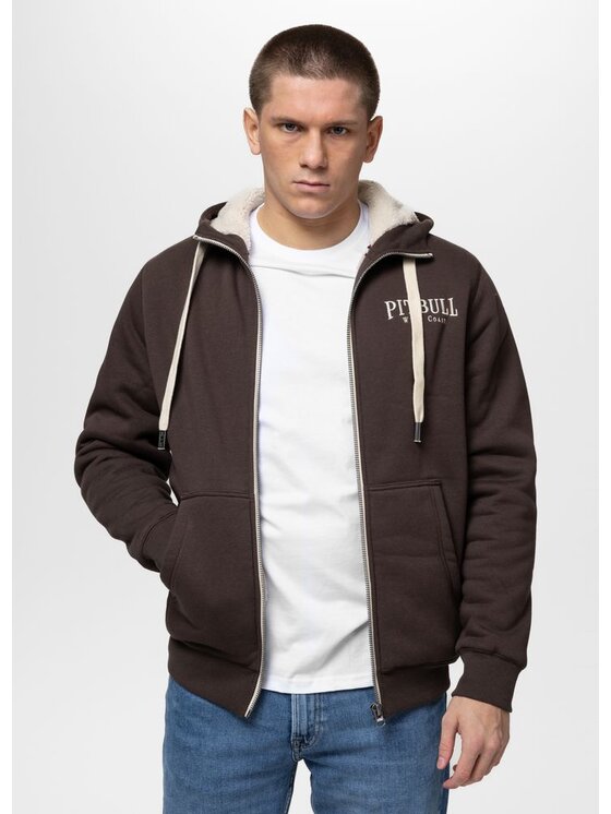 PITBULL PITBULL Bluza RUFFIN DETROIT Brązowy Regular Fit