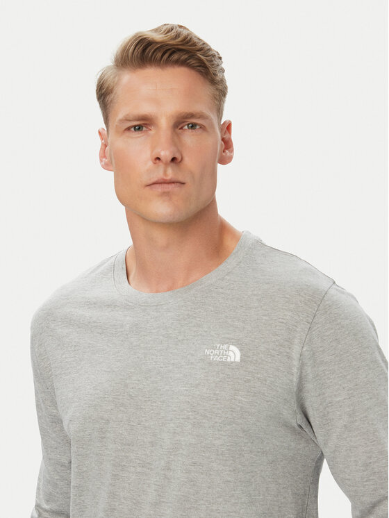 The North Face The North Face Majica dugih rukava Evolution Simple Dome NF0A8EU3 Siva Regular Fit