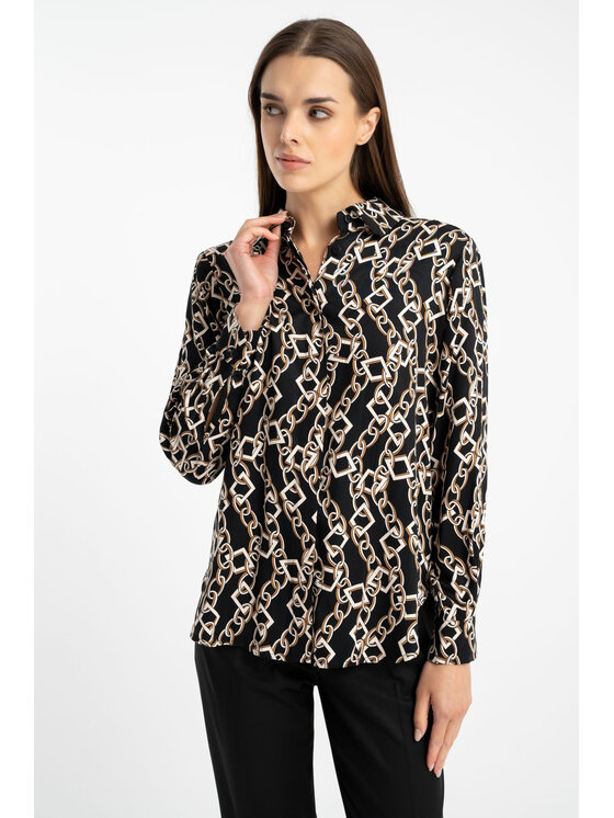 CLICK CLICK Πουκάμισο 71-0049 Μαύρο Regular Fit