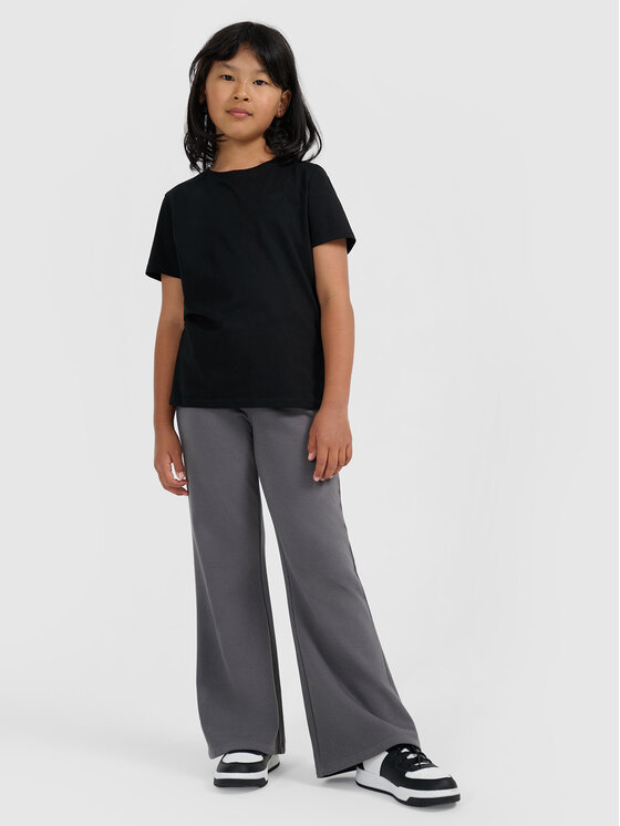 4F 4F T-Shirt BASIC+ Czarny Regular Fit