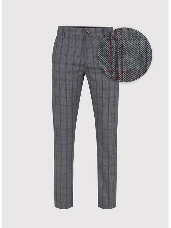 Pako Lorente Pako Lorente Spodnie materiałowe P23WF-WX-002 Szary Slim Fit
