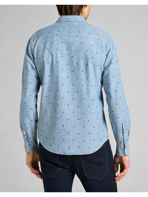 Lee Lee Camicia CLEAN REG WESTERN Blu Regular Fit