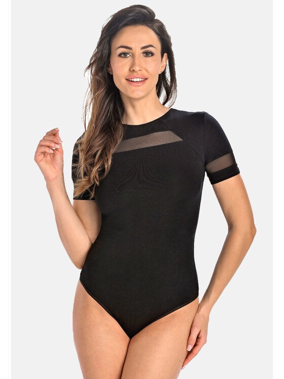Teyli Damskie Teyli Body, rozmiar L Czarne, damskie z siateczką Abby