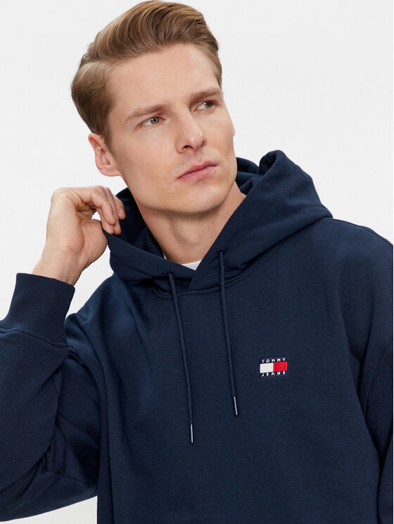 Tommy Jeans Tommy Jeans Džemperis ar kapuci Archive DM0DM18494 Tumši zils Relaxed Fit