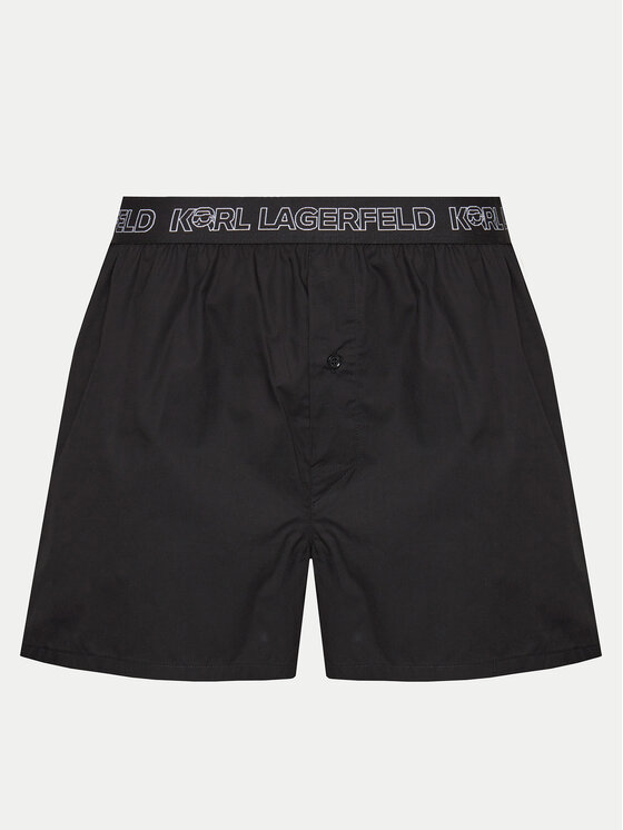 KARL LAGERFELD KARL LAGERFELD Комплект 3 чифта боксерки Ikonik 2.0 246M2101 Черен