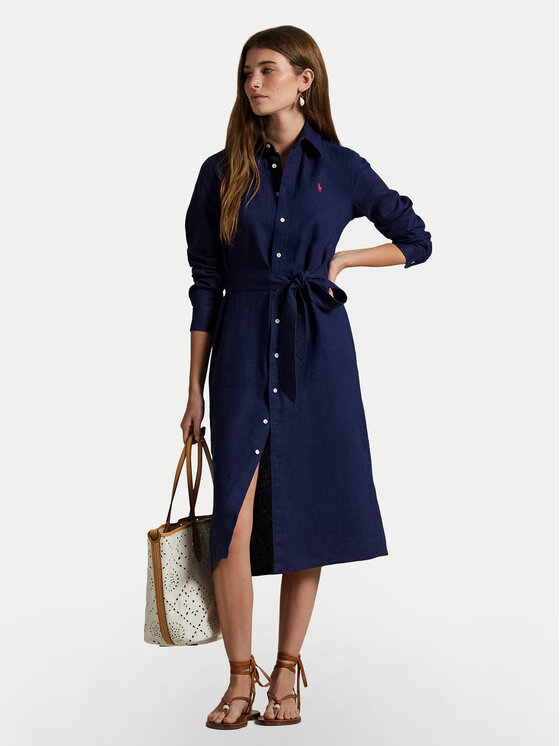 Polo Ralph Lauren Polo Ralph Lauren Hemdkleid 211943992005 Dunkelblau Regular Fit