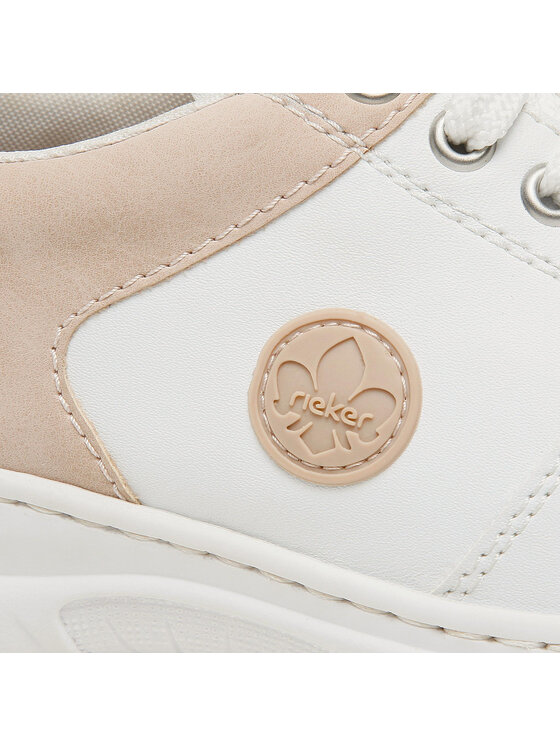 Rieker Rieker Sneakersy L3214-80 Biały