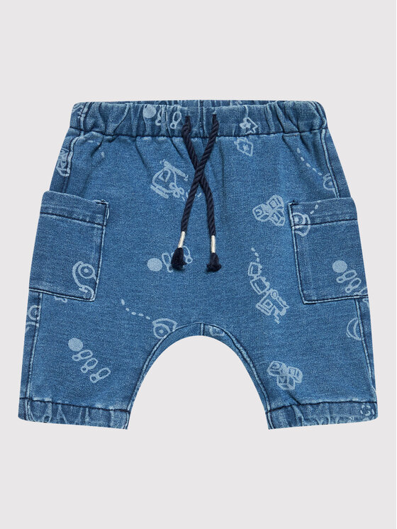 United Colors Of Benetton United Colors Of Benetton Kratke traperice 48AEAF004 Tamnoplava Regular Fit