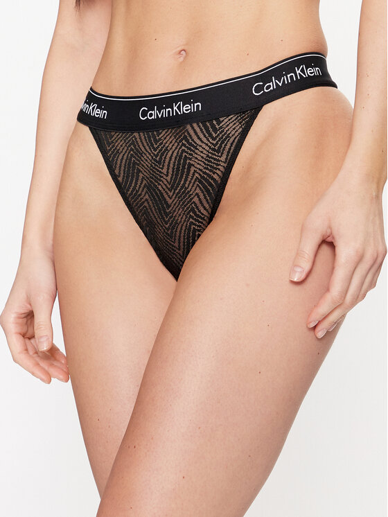 Calvin Klein Underwear Stringi 000QF7714E Melns