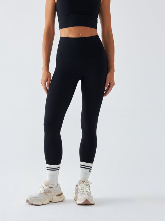 BeShaped BeShaped Legginsy Sportowe - Morning Dew Czarny Shaping Fit