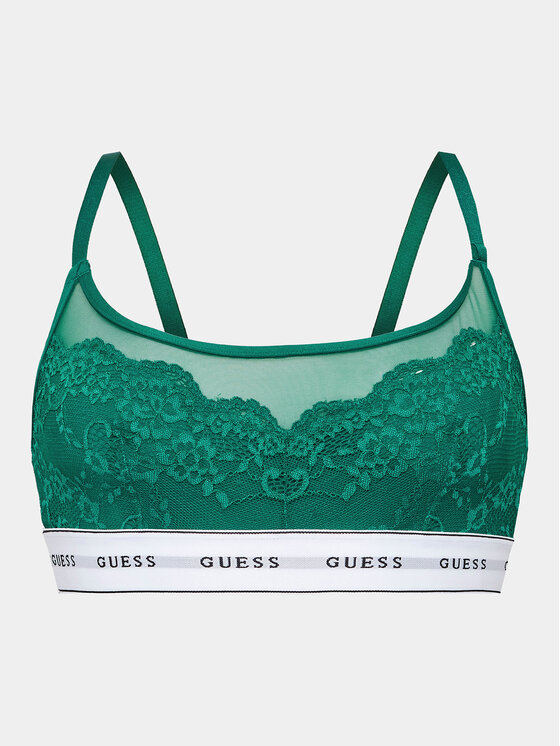 Guess Guess Бюстгальтер-топ Belle O2BC07 KBBT0 Зелений