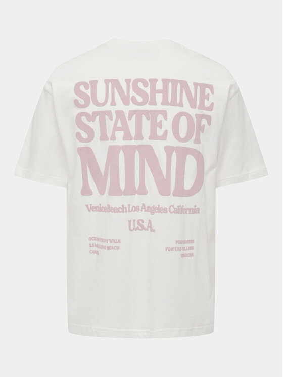 Only & Sons Only & Sons T-shirt Kenny 22028736 Bijela Relaxed Fit