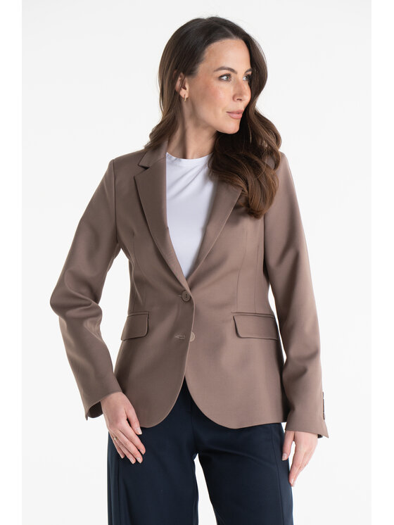 Salme Salme Marynarka Amelia Beżowy Regular Fit