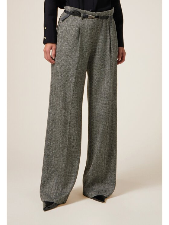 Oltre Oltre Pantaloni di tessuto P00NR009188N023 Grigio Over Fit