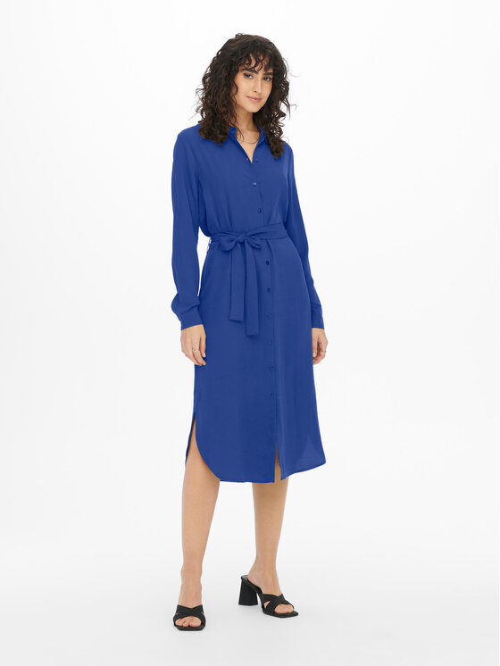 jdy robe chemise 15267419 bleu regular fit