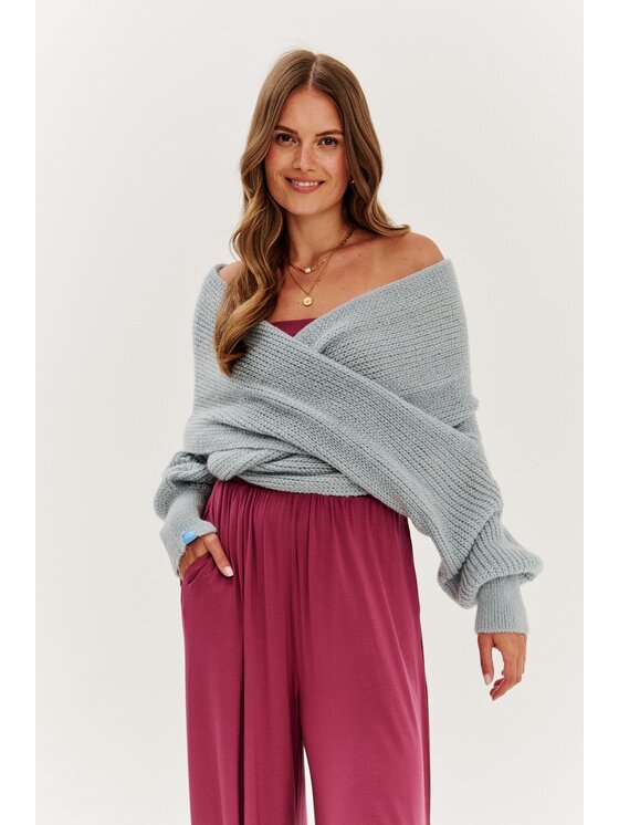 NAOKO NAOKO Sweter Dreamy Sky Szary Regular Fit