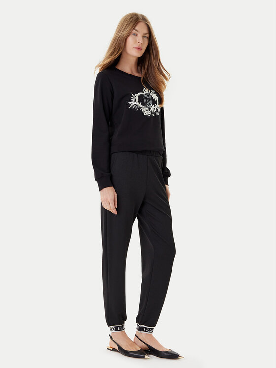 Liu Jo Sport Liu Jo Sport Παντελόνι υφασμάτινο TF5284 J4747 Μαύρο Regular Fit
