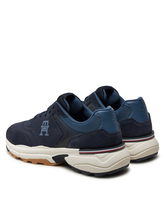 Tommy Hilfiger Tommy Hilfiger Sneakers M Runner X Ventile Mix FM0FM05062 Blu scuro
