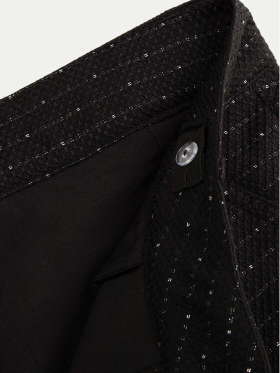 Coccodrillo Coccodrillo Pantalon scurți din material ZC4119401EPG Negru Regular Fit