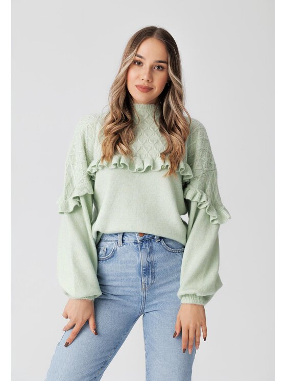 Sweter, rozmiar M/L, Zielony, Laurella 6TU073942