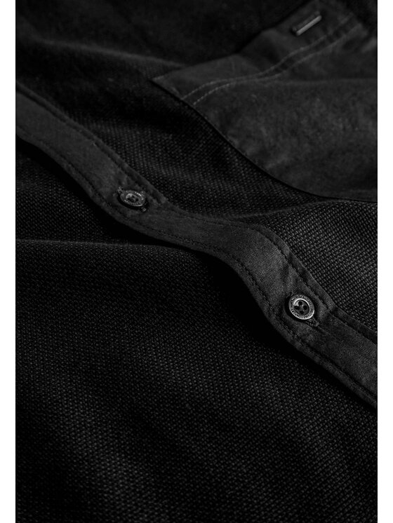 Volcano Volcano Koszula K-BASTO Czarny Regular Fit