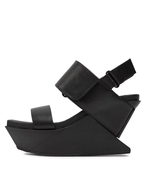 United Nude United Nude Σανδάλια Delta Wedge Sandal 1041301162 Μαύρο