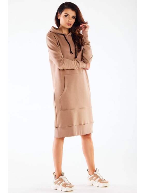 Infinite You Infinite You Vestito di maglia M273 Beige Basic Fit