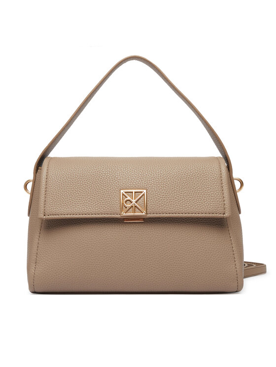 Calvin Klein Calvin Klein Kabelka Emblem Hw Pebble Shoulder Bag 25 LV04F3425G Béžová