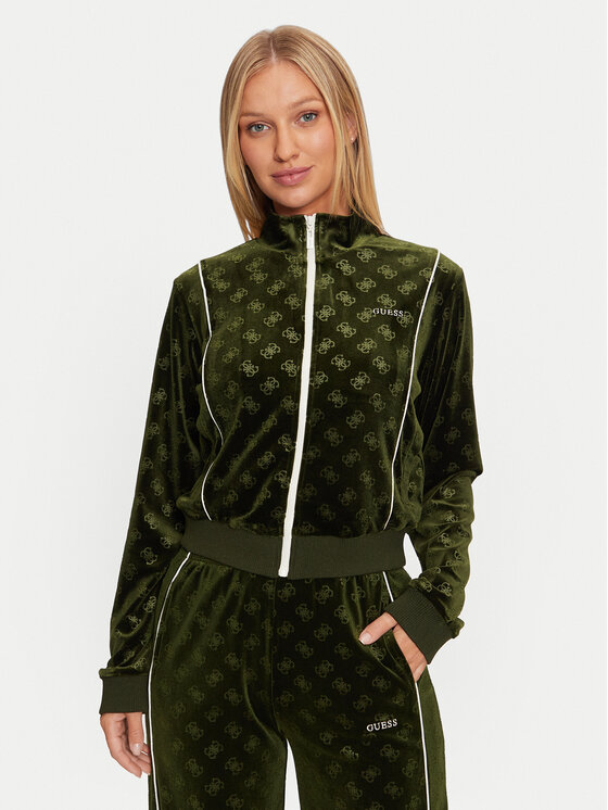 Guess Guess Суитшърт V4BQ04 KCHS2 Зелен Regular Fit