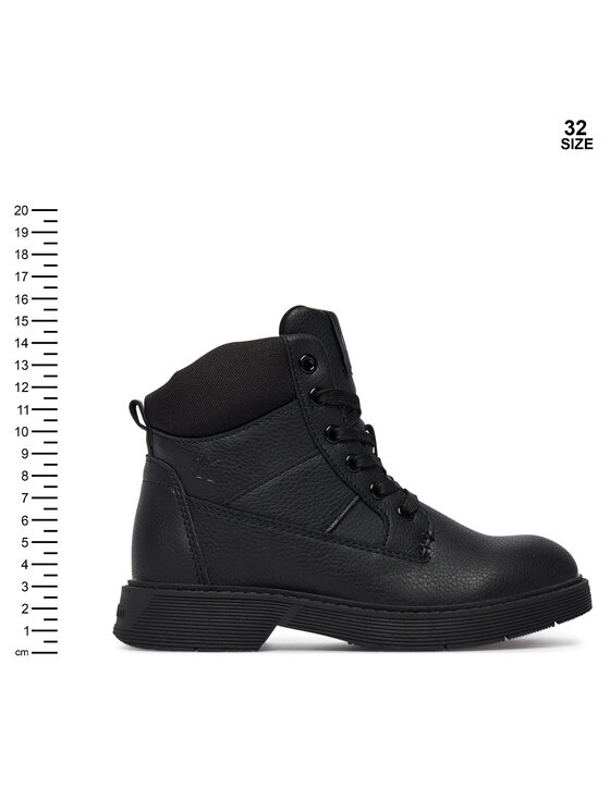 Calvin Klein Calvin Klein Puszābaki Lace-Up Bootie V3X5-83187-1695 S Melns