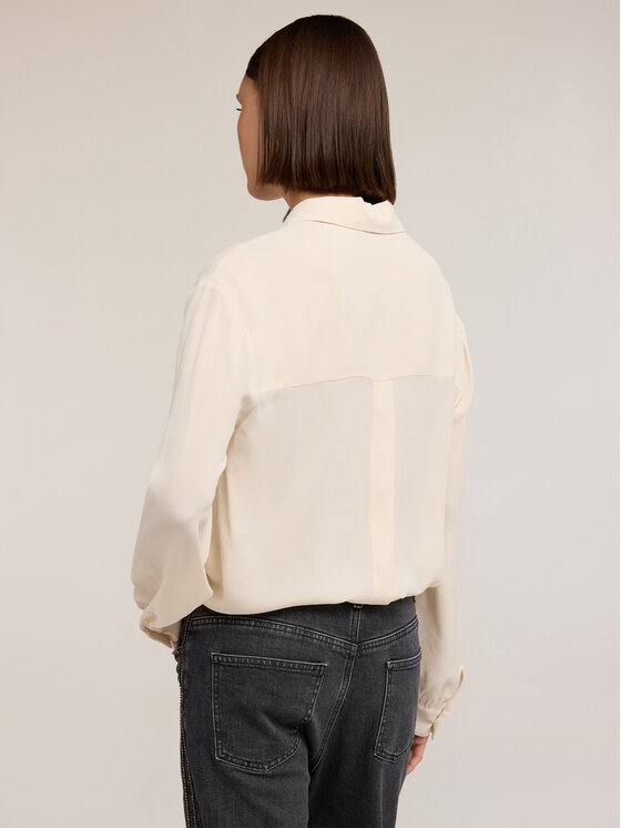 Motivi Motivi Camicia 5392W000495N001 Crema Regular Fit