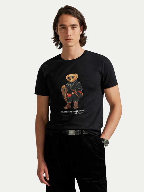 Polo Ralph Lauren Polo Ralph Lauren Тишърт 710P00094001 Черен Custom Slim Fit