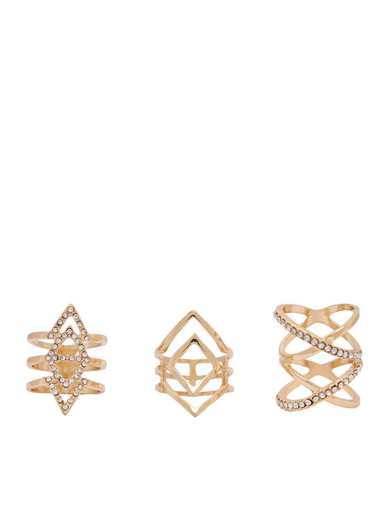 Acccessories Acccessories Set Ringe 1WF-007-AW20 XS/S Goldfarben