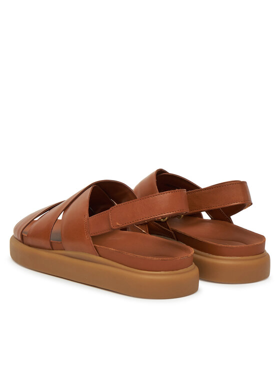 Clarks Sandały Aristella Sun 26181258 Brązowy | Modivo.pl