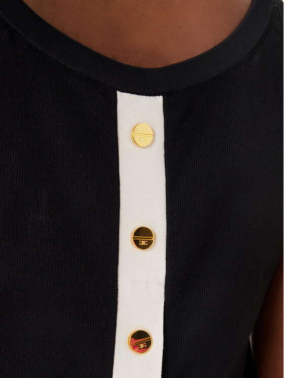 Elisabetta Franchi Elisabetta Franchi Džemper TK-72S-61E2-V250 Crna Regular Fit