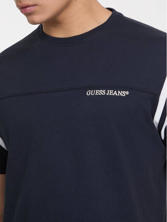 Guess Jeans Guess Jeans T-Shirt 174373 Niebieski Classic Fit