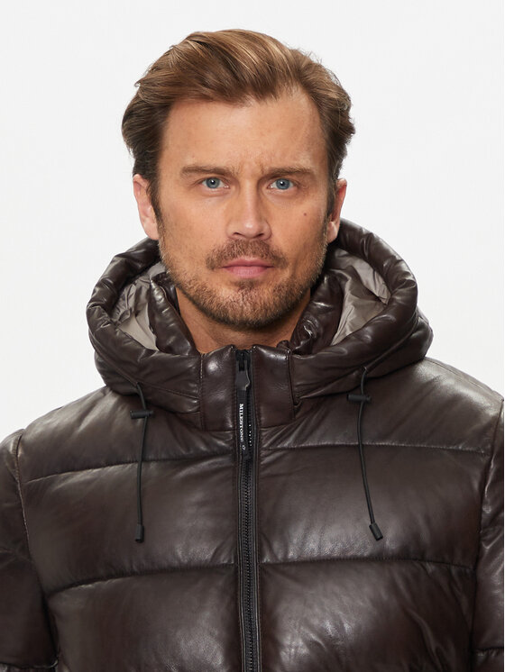 Milestone Milestone Lederjacke Salomon 431068 60505 Braun Regular Fit