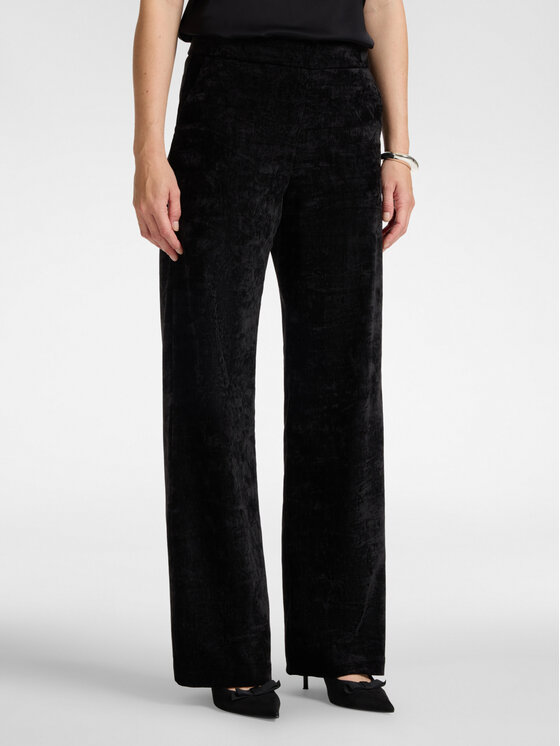 Elena Mirò Elena Mirò Pantaloni di tessuto P073P000605N050 Nero Flare Fit