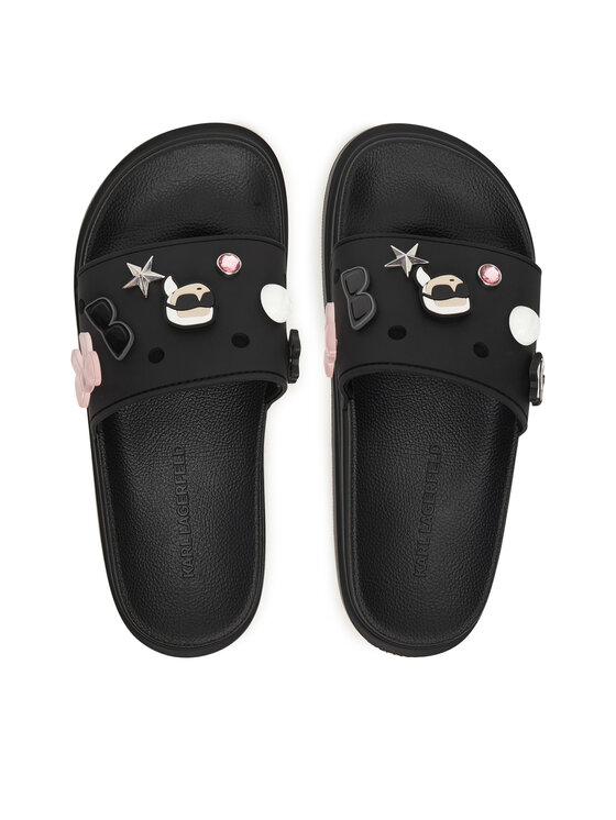 KARL LAGERFELD KARL LAGERFELD Şlapi KL88826 Negru