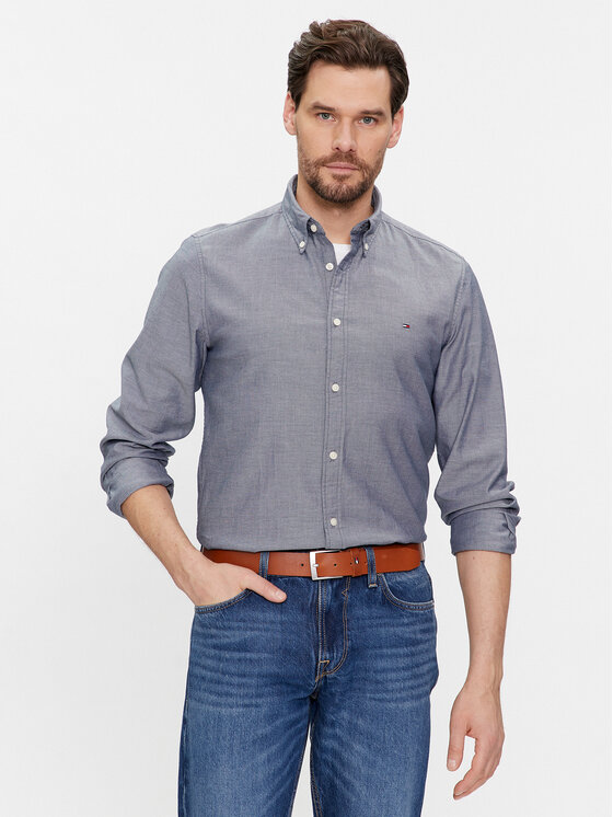 Camisas Tommy Hilfiger Hombre Core Cl Flex Poplin Sf Shirt